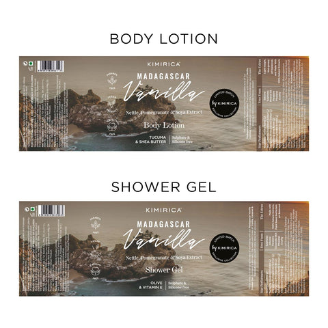 Madagascar Vanilla Shower Gel & Body Lotion Body Care Duo