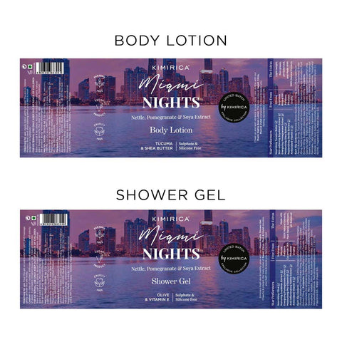 Miami Nights Shower Gel & Body Lotion Body Care Duo