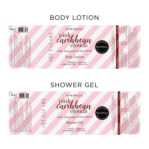 Pink Caribbean Clouds Shower Gel & Body Lotion Body Care Duo