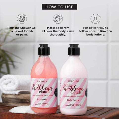 Pink Caribbean Clouds Shower Gel