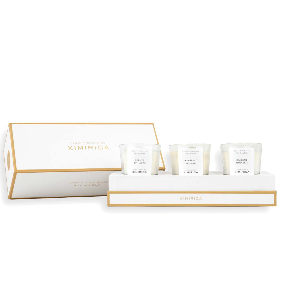 Kimirica Radiant Soy Pack of 3 Candles 60gm Gift Set