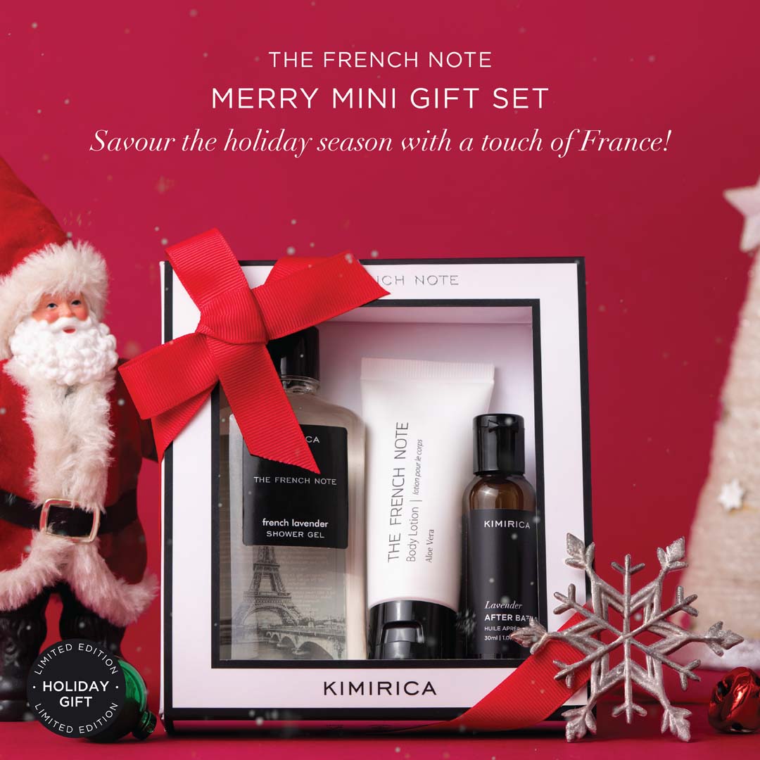 The french note merry mini gift set